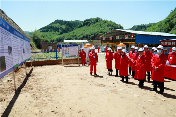 uwin电竞集团复工复产促增添项目观摩聚会与会职员走进环保保隆生态三秦在延在铜项目