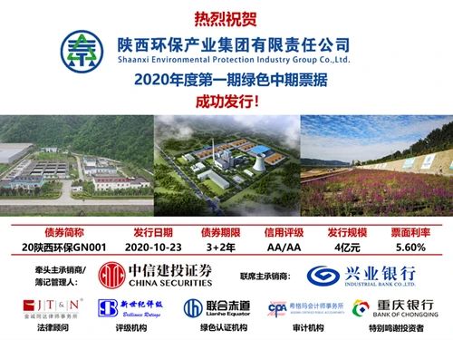uwin电竞集团2020年度第一期绿色中期票据乐成簿记刊行
