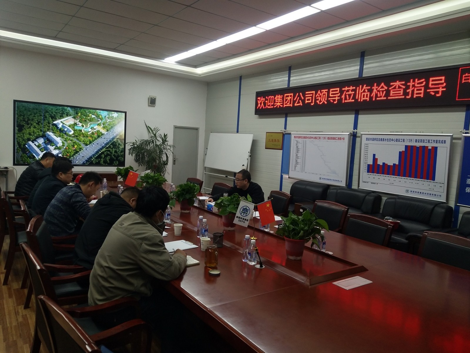 uwin电竞集团检查三秦环保股份公司水情形公司清静生产事情