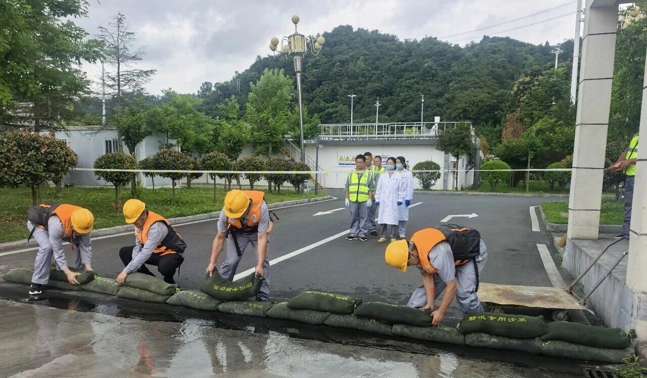 以练为战 防患未然｜水情形公司商南县污水处理厂开展夏日防汛应急演练